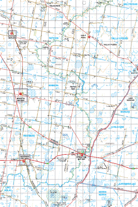 Map 436 - Spatial Vision's Vicmap Book (South West Edition 8, 2025 Update) - 100K Series Preview 1