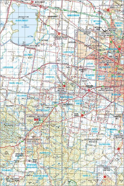 Map 439 - Spatial Vision's Vicmap Book (South West Edition 8, 2025 Update) - 100K Series Preview 1