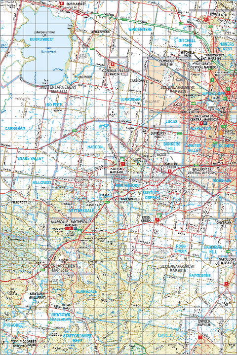 Map 439 - Spatial Vision's Vicmap Book (South West Edition 8, 2025 Update) - 100K Series Preview 1