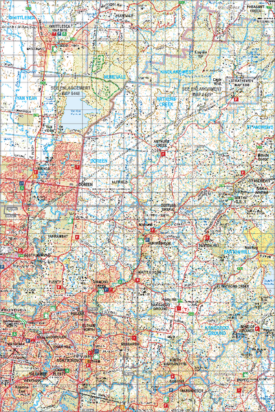 Map 446 - Spatial Vision's Vicmap Book (North East Edition 8, 2025) - 100K Series Preview 1