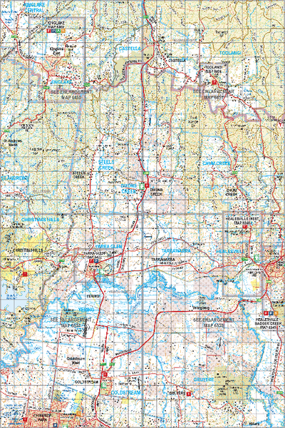 Map 447 - Spatial Vision's Vicmap Book (North East Edition 8, 2025) - 100K Series Preview 1