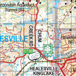 Map 447 - Spatial Vision's Vicmap Book (North East Edition 8, 2025) - 100K Series Preview 3