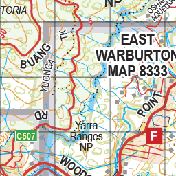 Map 448 - Spatial Vision's Vicmap Book (North East Edition 8, 2025) - 100K Series Preview 3