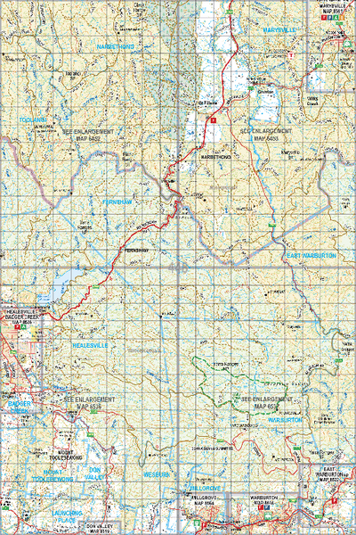 Map 448 - Spatial Vision's Vicmap Book (South East Edition 8, 2025) - 100K Series Preview 1