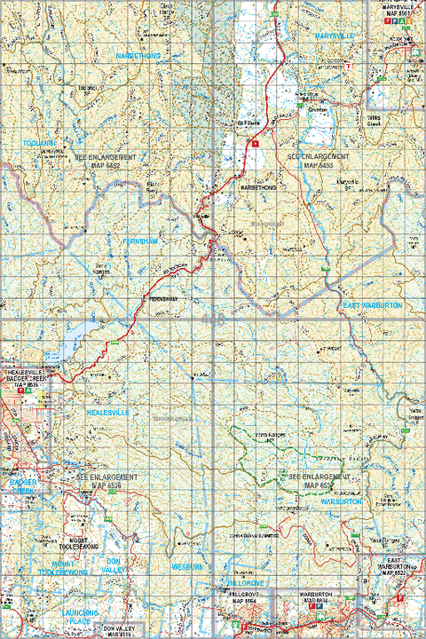Map 448 - Spatial Vision's Vicmap Book (South East Edition 8, 2025) - 100K Series Preview 1