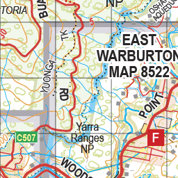 Map 448 - Spatial Vision's Vicmap Book (South East Edition 8, 2025) - 100K Series Preview 3