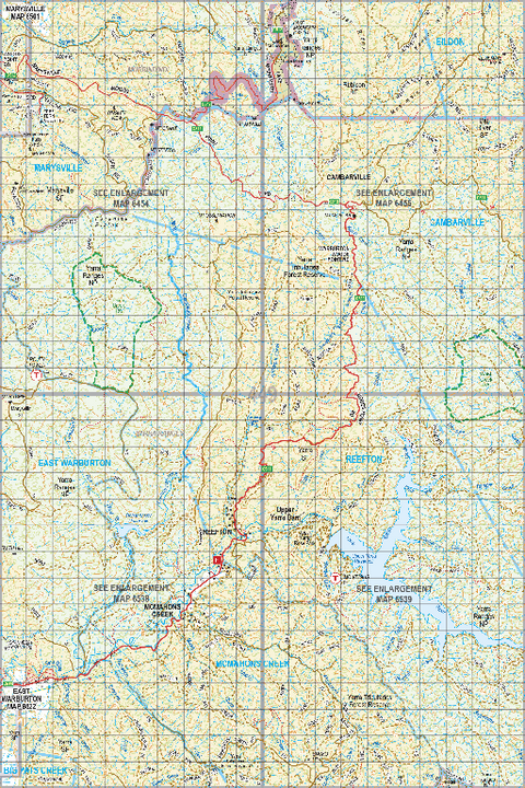 Map 449 - Spatial Vision's Vicmap Book (South East Edition 8, 2025) - 100K Series Preview 1