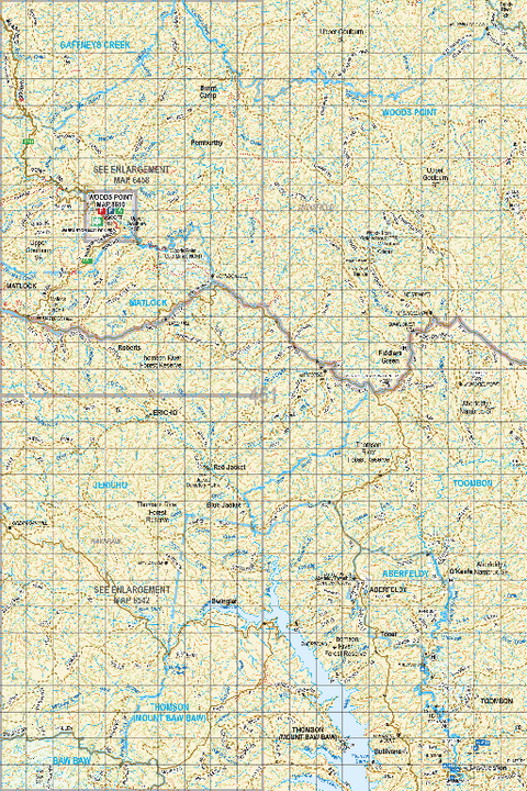 Map 451 - Spatial Vision's Vicmap Book (South East Edition 8, 2025) - 100K Series Preview 1