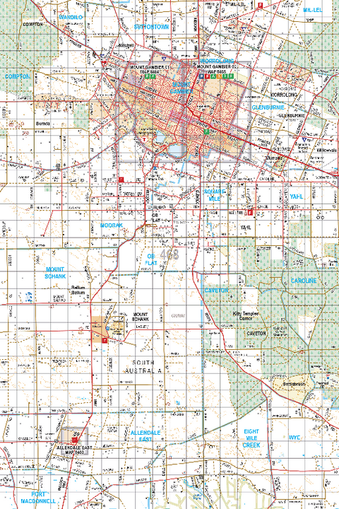 Map 468 - Spatial Vision's Vicmap Book (South West Edition 8, 2025 Update) - 100K Series Preview 1