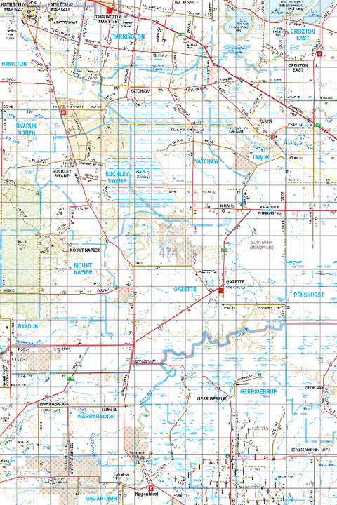 Map 474 - Spatial Vision's Vicmap Book (South West Edition 8, 2025 Update) - 100K Series Preview 1