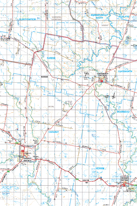 Map 476 - Spatial Vision's Vicmap Book (South West Edition 8, 2025 Update) - 100K Series Preview 1