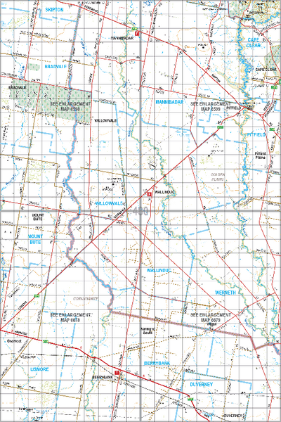 Map 480 - Spatial Vision's Vicmap Book (South West Edition 8, 2025 Update) - 100K Series Preview 1