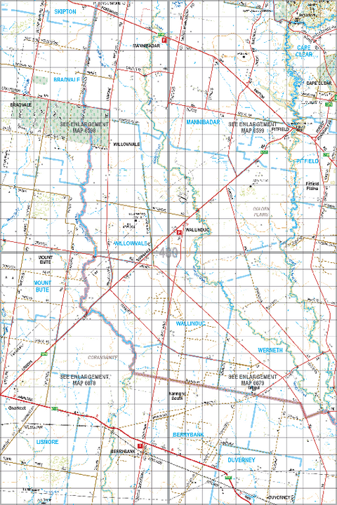 Map 480 - Spatial Vision's Vicmap Book (South West Edition 8, 2025 Update) - 100K Series Preview 1