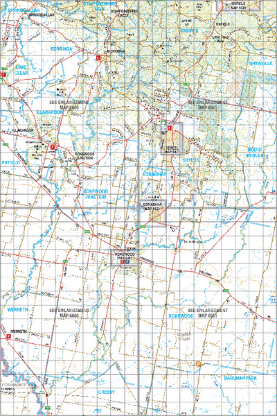 Map 481 - Spatial Vision's Vicmap Book (South West Edition 8, 2025 Update) - 100K Series Preview 1