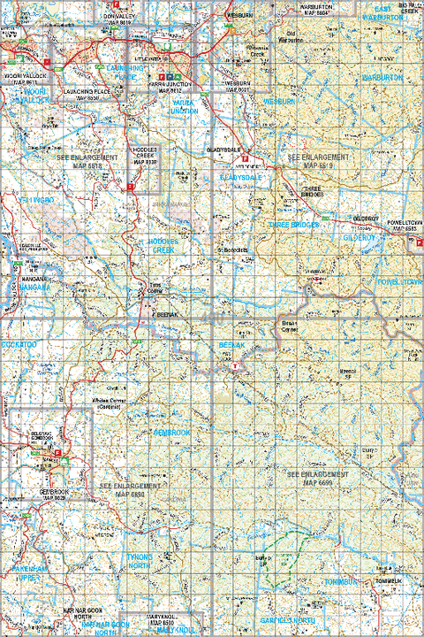 Map 490 - Spatial Vision's Vicmap Book (South East Edition 8, 2025) - 100K Series Preview 1