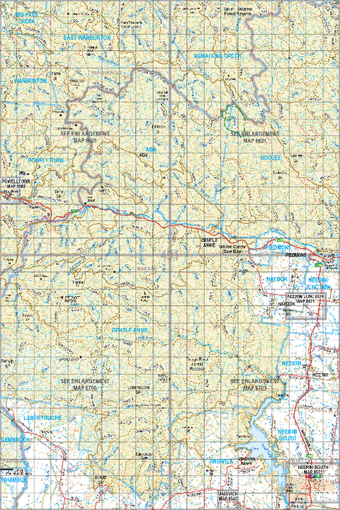 Map 491 - Spatial Vision's Vicmap Book (South East Edition 8, 2025) - 100K Series Preview 1