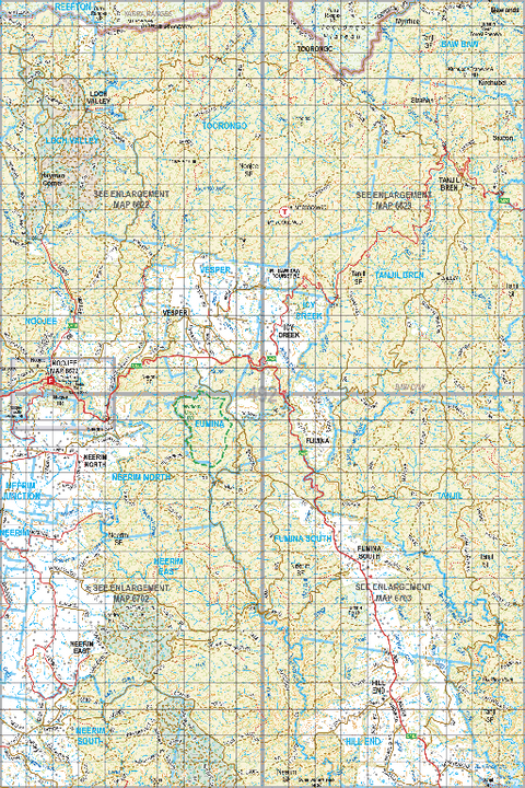 Map 492 - Spatial Vision's Vicmap Book (South East Edition 8, 2025) - 100K Series Preview 1