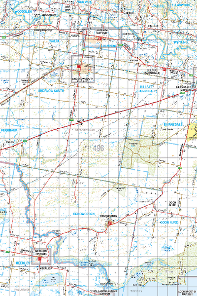 Map 498 - Spatial Vision's Vicmap Book (South East Edition 8, 2025) - 100K Series Preview 1