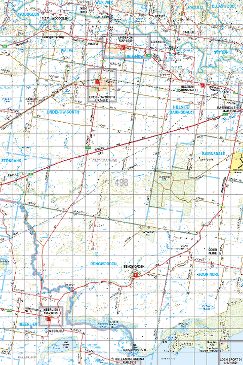 Map 498 - Spatial Vision's Vicmap Book (South East Edition 8, 2025) - 100K Series Preview 1