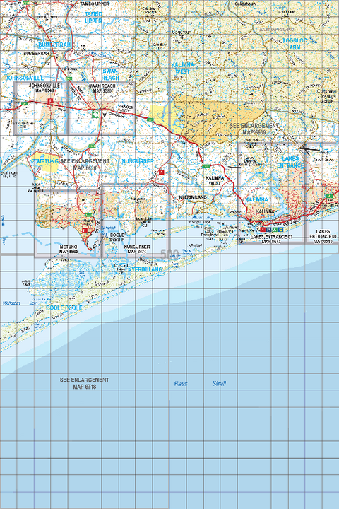 Map 500 - Spatial Vision's Vicmap Book (South East Edition 8, 2025) - 100K Series Preview 1