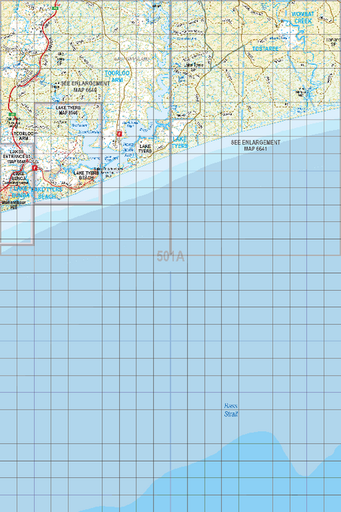 Map 501A - Spatial Vision's Vicmap Book (South East Edition 8, 2025) - 100K Series Preview 1