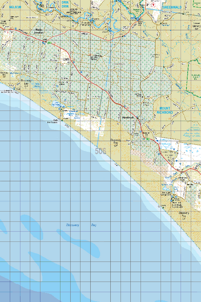 Map 506 - Spatial Vision's Vicmap Book (South West Edition 8, 2025 Update) - 100K Series Preview 1