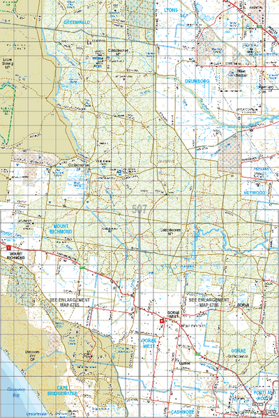 Map 507 - Spatial Vision's Vicmap Book (South West Edition 8, 2025 Update) - 100K Series Preview 1