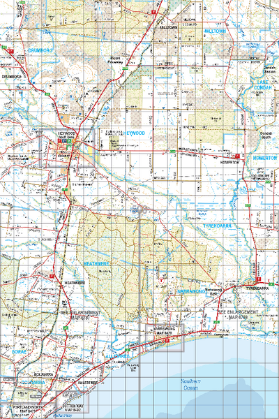 Map 508 - Spatial Vision's Vicmap Book (South West Edition 8, 2025 Update) - 100K Series Preview 1
