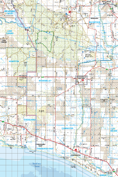 Map 509 - Spatial Vision's Vicmap Book (South West Edition 8, 2025 Update) - 100K Series Preview 1