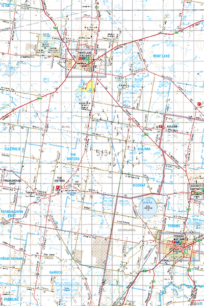 Map 513 - Spatial Vision's Vicmap Book (South West Edition 8, 2025 Update) - 100K Series Preview 1