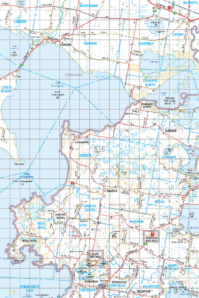 Map 516 - Spatial Vision's Vicmap Book (South West Edition 8, 2025 Update) - 100K Series Preview 1
