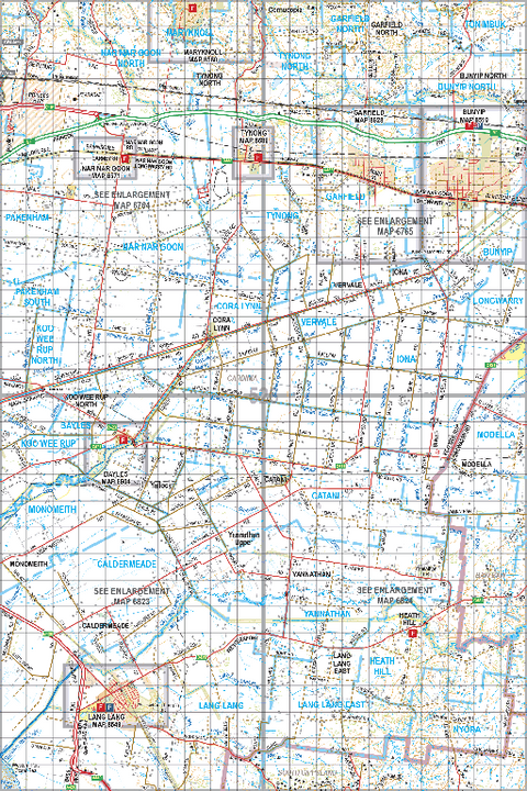 Map 526 - Spatial Vision's Vicmap Book (South East Edition 8, 2025) - 100K Series Preview 1