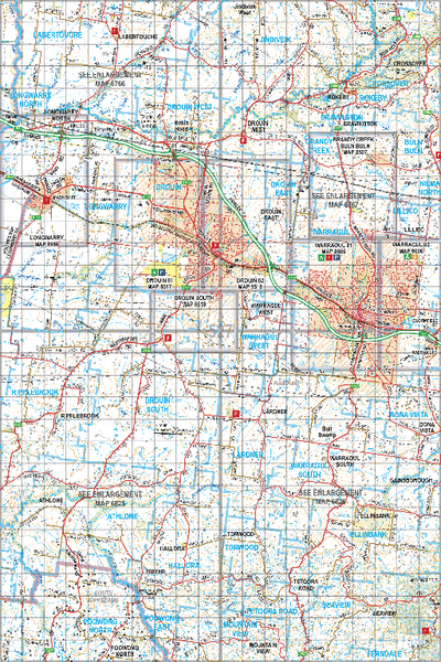 Map 527 - Spatial Vision's Vicmap Book (South East Edition 8, 2025) - 100K Series Preview 1