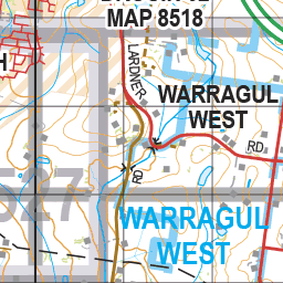 Map 527 - Spatial Vision's Vicmap Book (South East Edition 8, 2025) - 100K Series Preview 2