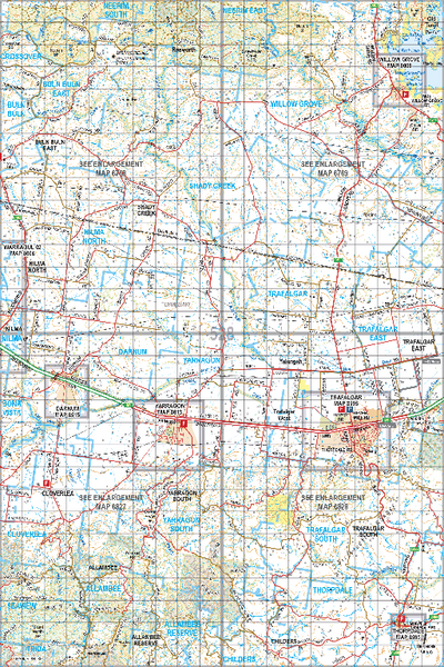Map 528 - Spatial Vision's Vicmap Book (South East Edition 8, 2025) - 100K Series Preview 1
