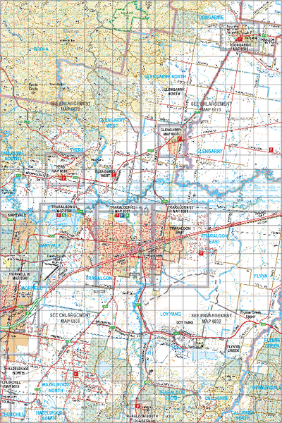 Map 530 - Spatial Vision's Vicmap Book (South East Edition 8, 2025) - 100K Series Preview 1