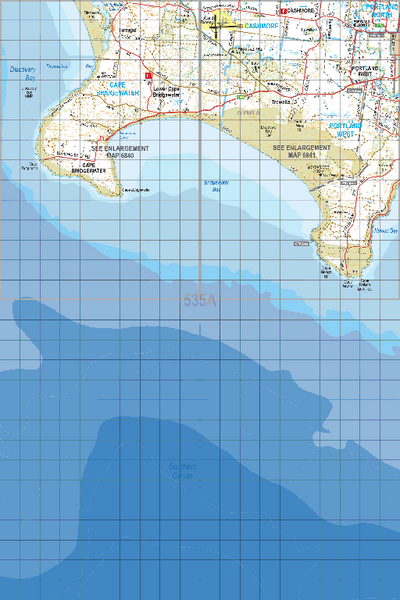 Map 535A - Spatial Vision's Vicmap Book (South West Edition 8, 2025 Update) - 100K Series Preview 1