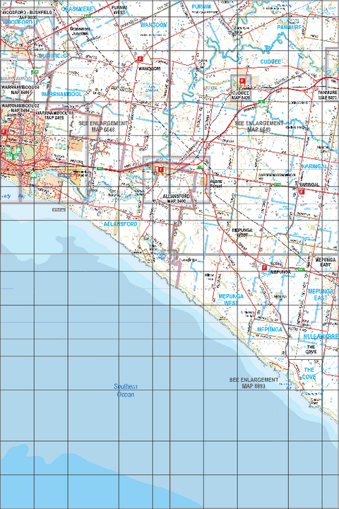 Map 538 - Spatial Vision's Vicmap Book (South West Edition 8, 2025 Update) - 100K Series Preview 1