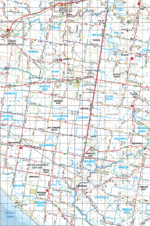 Map 539 - Spatial Vision's Vicmap Book (South West Edition 8, 2025 Update) - 100K Series Preview 1