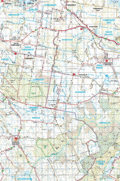 Map 541 - Spatial Vision's Vicmap Book (South West Edition 8, 2025 Update) - 100K Series Preview 1