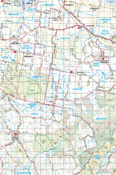 Map 541 - Spatial Vision's Vicmap Book (South West Edition 8, 2025 Update) - 100K Series Preview 1