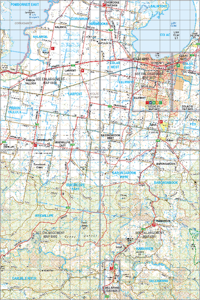 Map 542 - Spatial Vision's Vicmap Book (South West Edition 8, 2025 Update) - 100K Series Preview 1