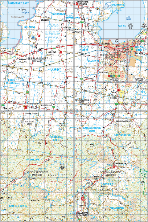 Map 542 - Spatial Vision's Vicmap Book (South West Edition 8, 2025 Update) - 100K Series Preview 1