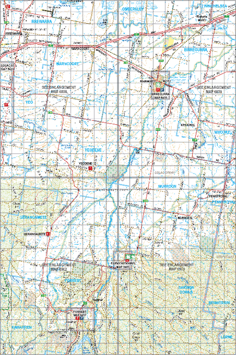 Map 543 - Spatial Vision's Vicmap Book (South West Edition 8, 2025 Update) - 100K Series Preview 1