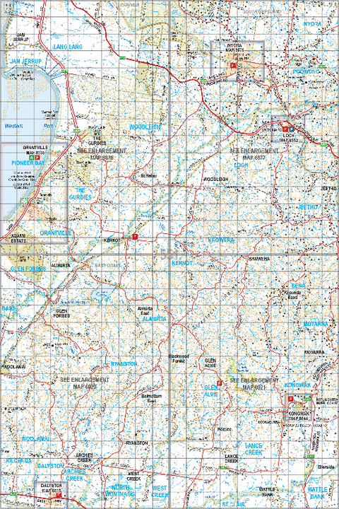 Map 551 - Spatial Vision's Vicmap Book (South East Edition 8, 2025) - 100K Series Preview 1