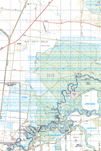 Map 5519 - Spatial Vision's Vicmap Book (North East Edition 8, 2025) - 50K Series Preview 1
