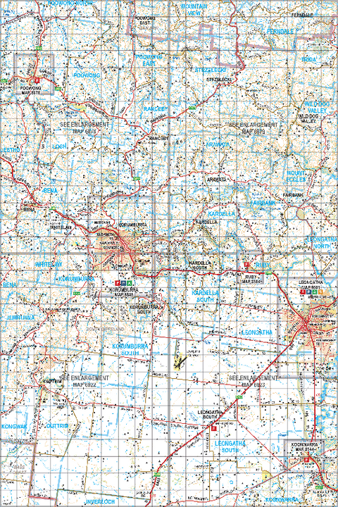 Map 552 - Spatial Vision's Vicmap Book (South East Edition 8, 2025) - 100K Series Preview 1