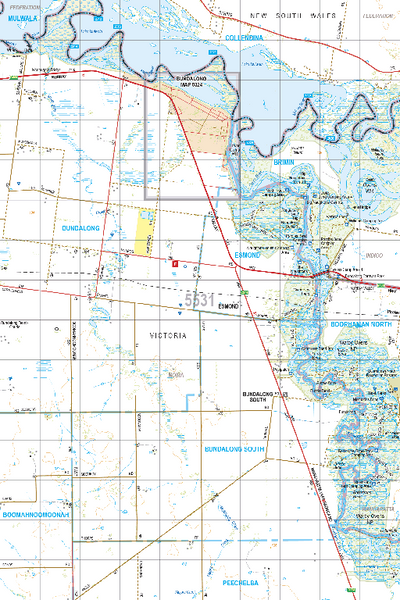 Map 5531 - Spatial Vision's Vicmap Book (North East Edition 8, 2025) - 50K Series Preview 1