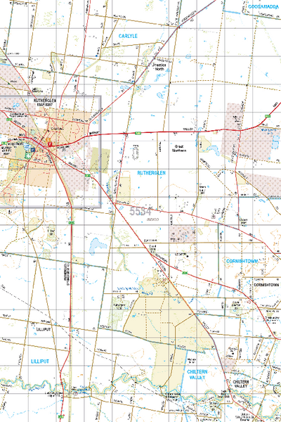 Map 5534 - Spatial Vision's Vicmap Book (North East Edition 8, 2025) - 50K Series Preview 1