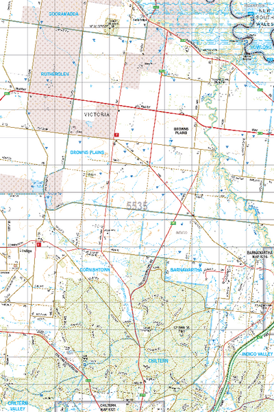 Map 5535 - Spatial Vision's Vicmap Book (North East Edition 8, 2025) - 50K Series Preview 1